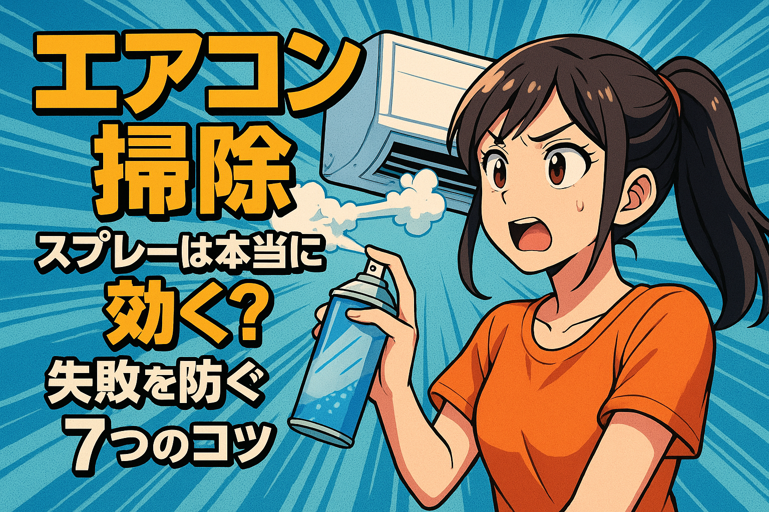エアコン掃除 スプレーは本当に効く？失敗を防ぐ7つのコツ