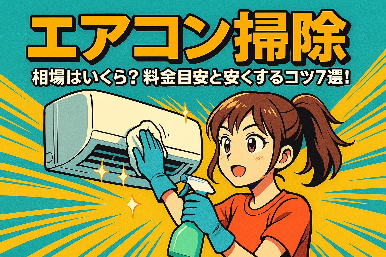 エアコン掃除 相場は1台いくら？料金目安と安くするコツ7選！