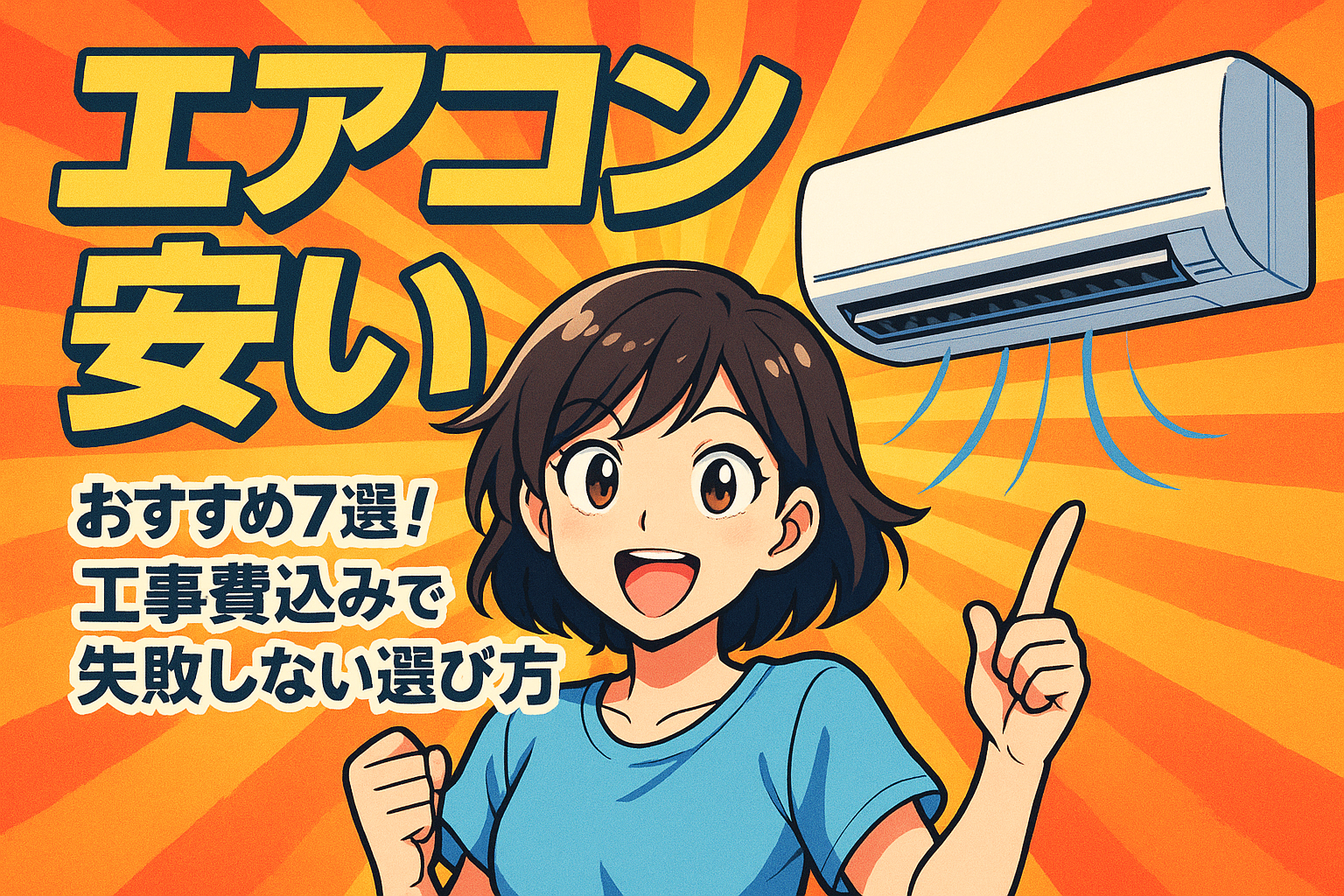 エアコン 安い おすすめ7選！工事費込みで失敗しない選び方