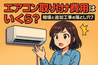 エアコンの取り付け費用はいくら？相場と追加工事の落とし穴7選