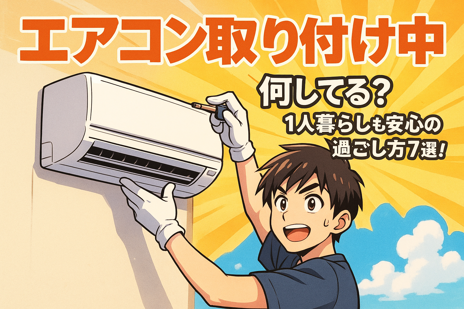 エアコン取り付け中 何してる？1人暮らしも安心の過ごし方7選！