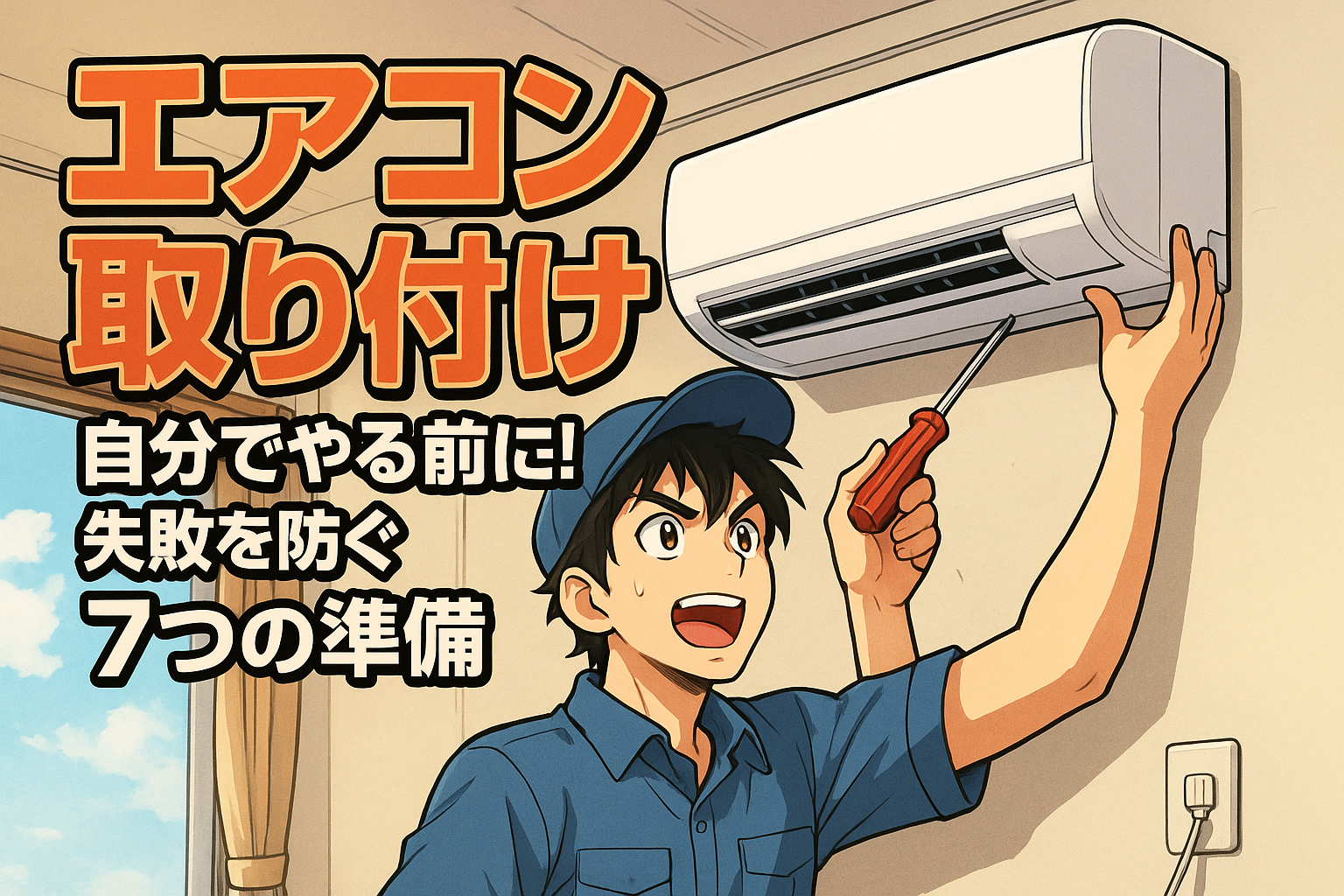 エアコン取り付け 自分でやる前に！失敗を防ぐ7つの準備