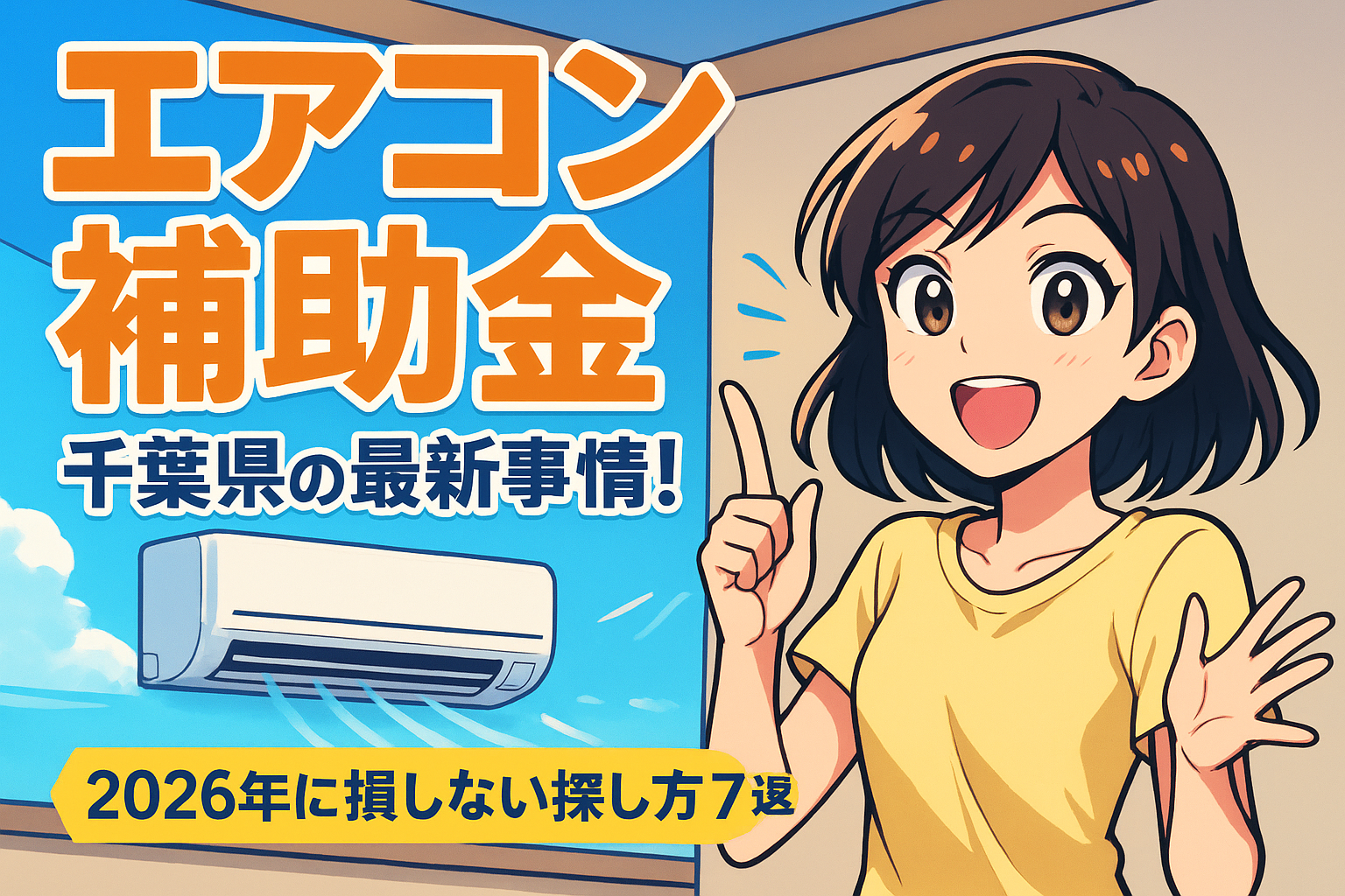 エアコン 補助金 千葉県の最新事情！2026年に損しない探し方7選