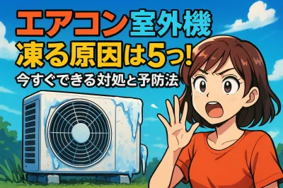 エアコン 室外機 凍る原因は5つ！今すぐできる対処と予防法