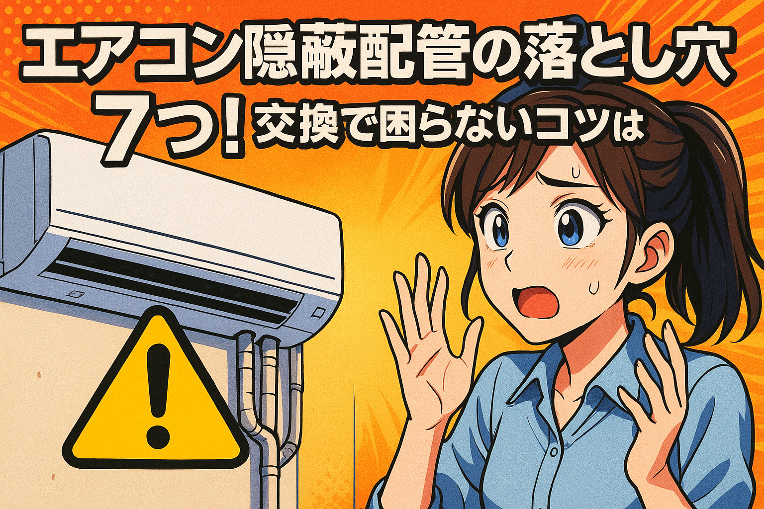 エアコン 隠蔽配管の落とし穴7つ！交換で困らないコツは？