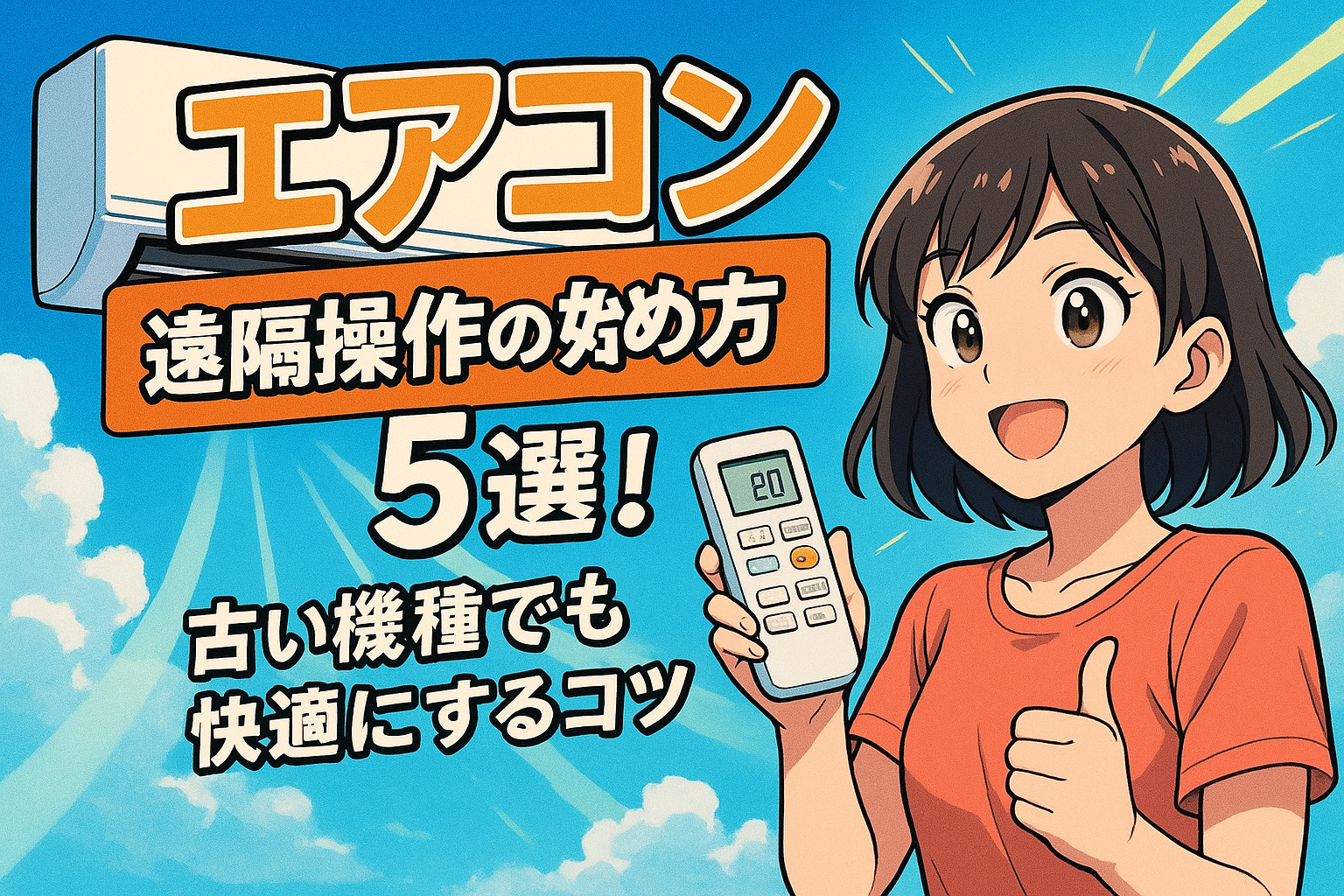 エアコン 遠隔操作の始め方5選！古い機種でも快適にするコツ