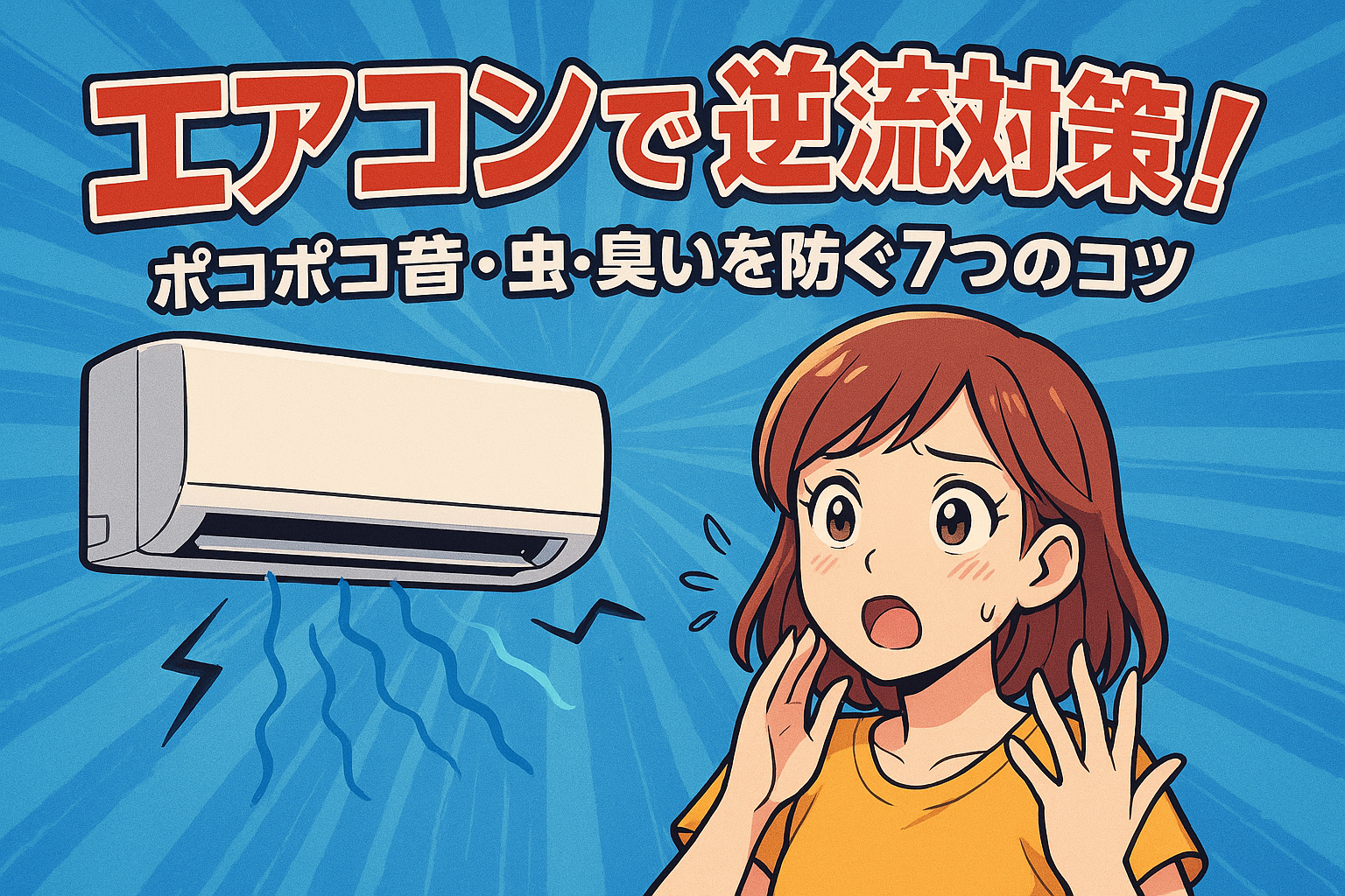 エアコン エアカットバルブで逆流対策！ポコポコ音・虫・臭いを防ぐ7つのコツ