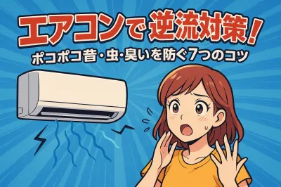 エアコン エアカットバルブで逆流対策！ポコポコ音・虫・臭いを防ぐ7つのコツ