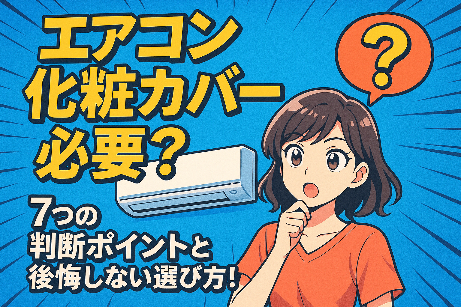 エアコン 化粧カバー 必要？7つの判断ポイントと後悔しない選び方！