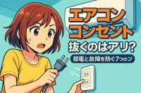 エアコン コンセント 抜くのはアリ？節電と故障を防ぐ7つのコツ