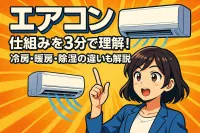 エアコン 仕組みを3分で理解！冷房・暖房・除湿の違いも解説