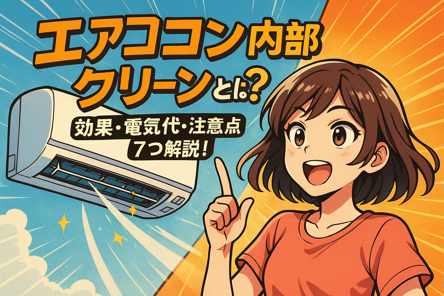 エアコン 内部クリーンとは？効果・電気代・注意点7つで解説！