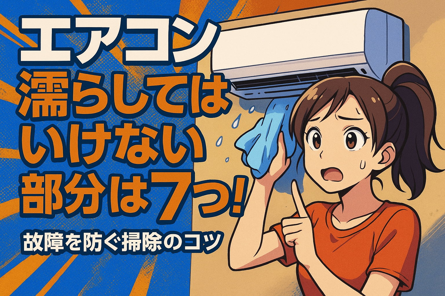エアコン 濡らしては いけない 部分は7つ！故障を防ぐ掃除のコツ