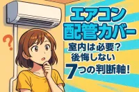 エアコン 配管カバー 室内は必要？後悔しない7つの判断軸！