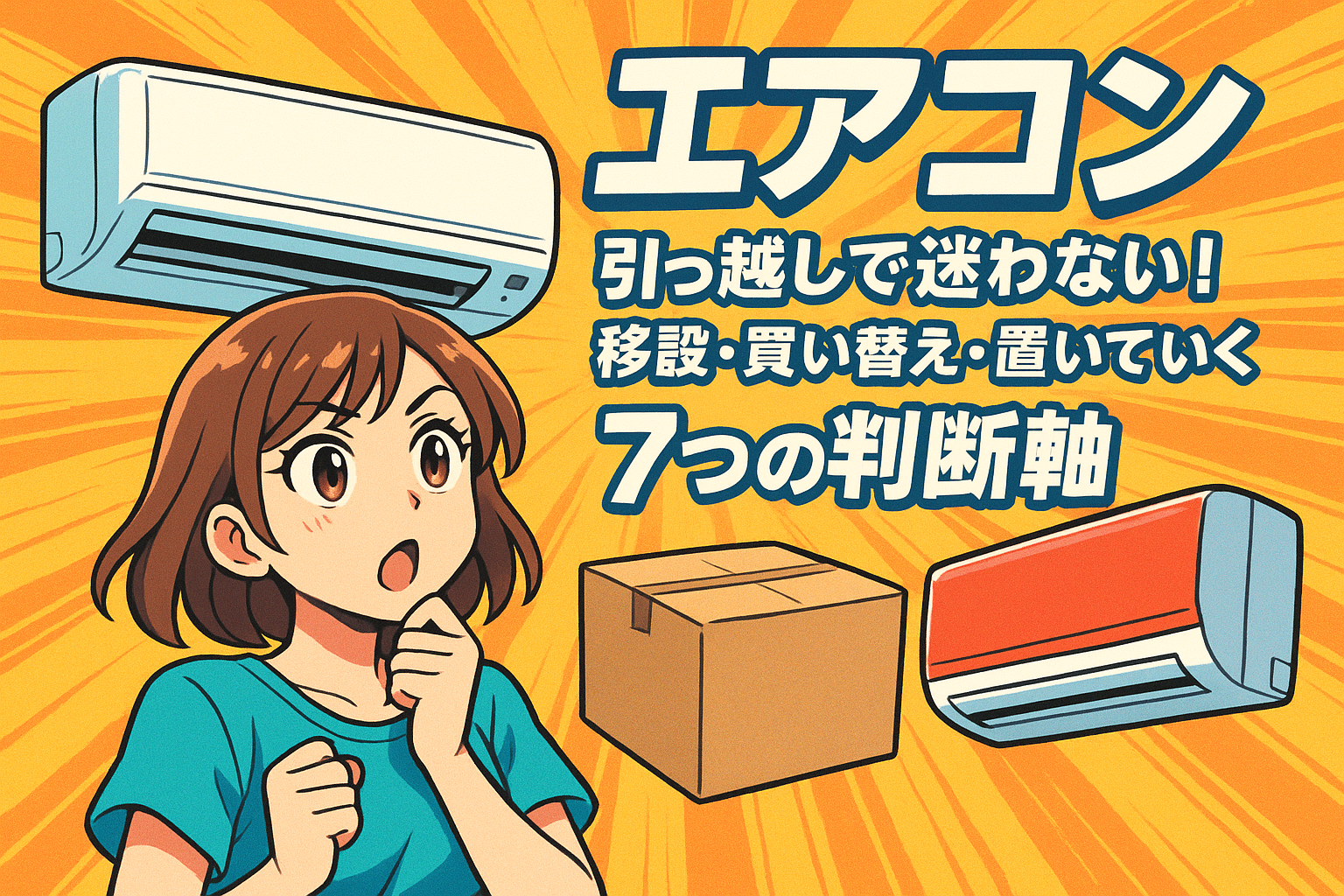 エアコン 引っ越しで迷わない！移設・買い替え・置いていく7つの判断軸
