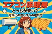 エアコン 床暖房 どっちが安い？電気代の差と3つの選び方