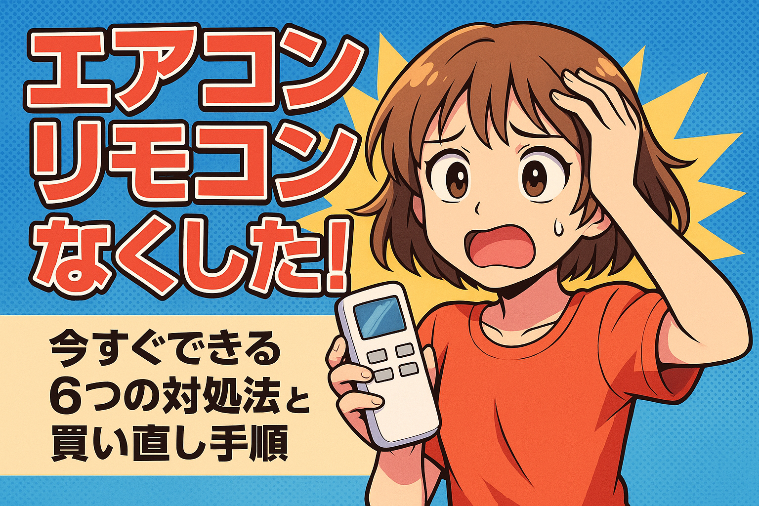 エアコン リモコン なくした！今すぐできる6つの対処法と買い直し手順