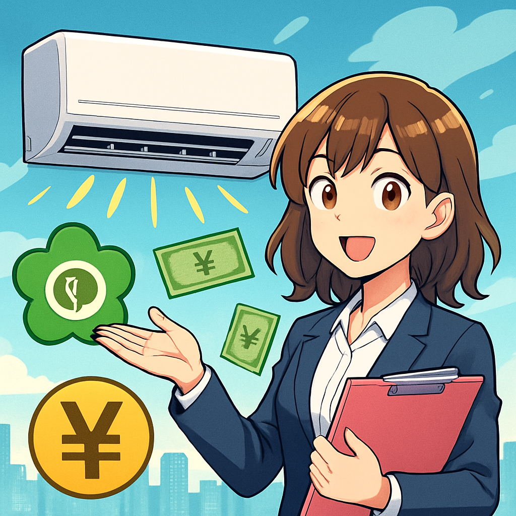 東京都のエアコン補助金は「東京ゼロエミポイント」が中心です！