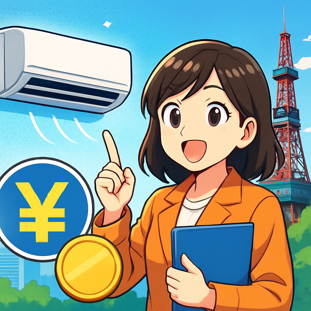 札幌のエアコン補助金は「灯油→電気/ガス」転換で上限35万円です！