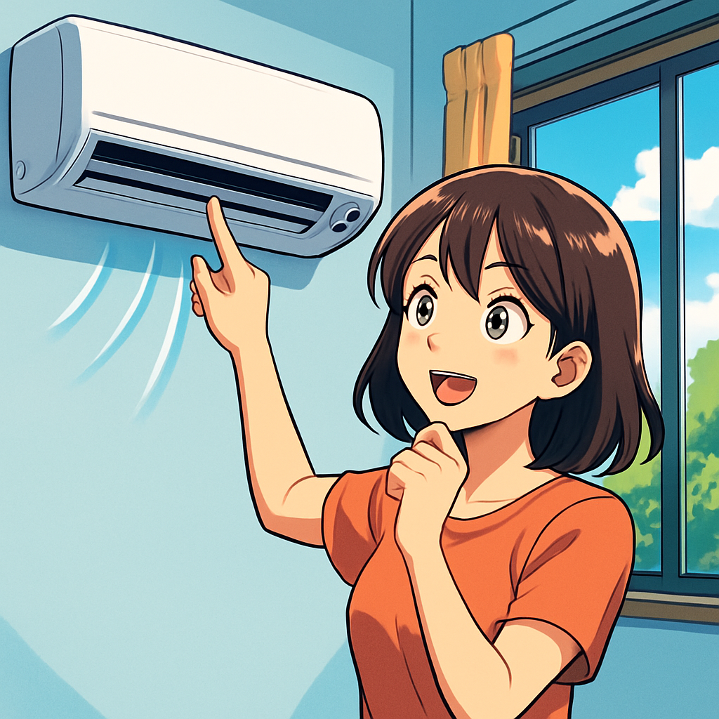エアコンの電気代は1時間あたり約3.9～25円が目安です