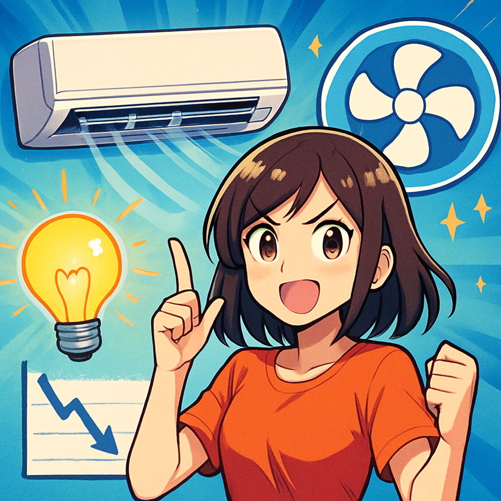 エアコンの電気代は「設定×自動×空気の流れ」で大きく変わります！