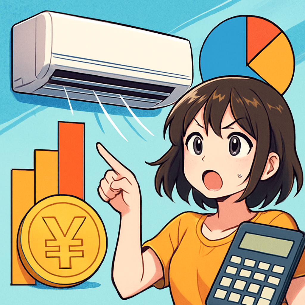 エアコンの電気代は「年式×部屋サイズ×使い方」で決まります！