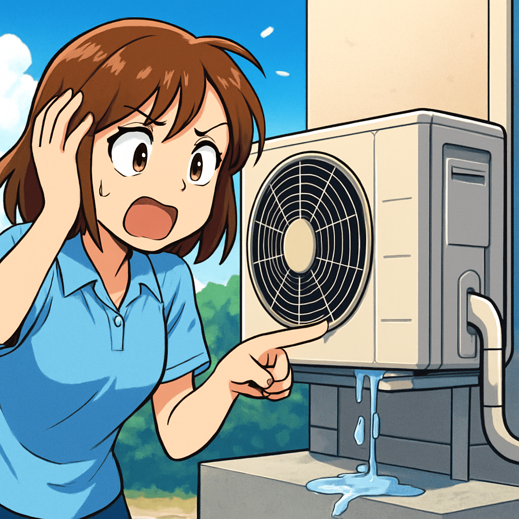 室外機の水漏れは「正常」な場合も多いです！