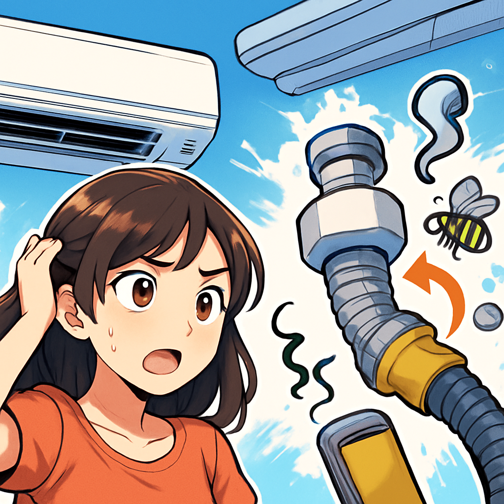 エアカットバルブは「ドレンホースの逆流」を止めるのが得意です