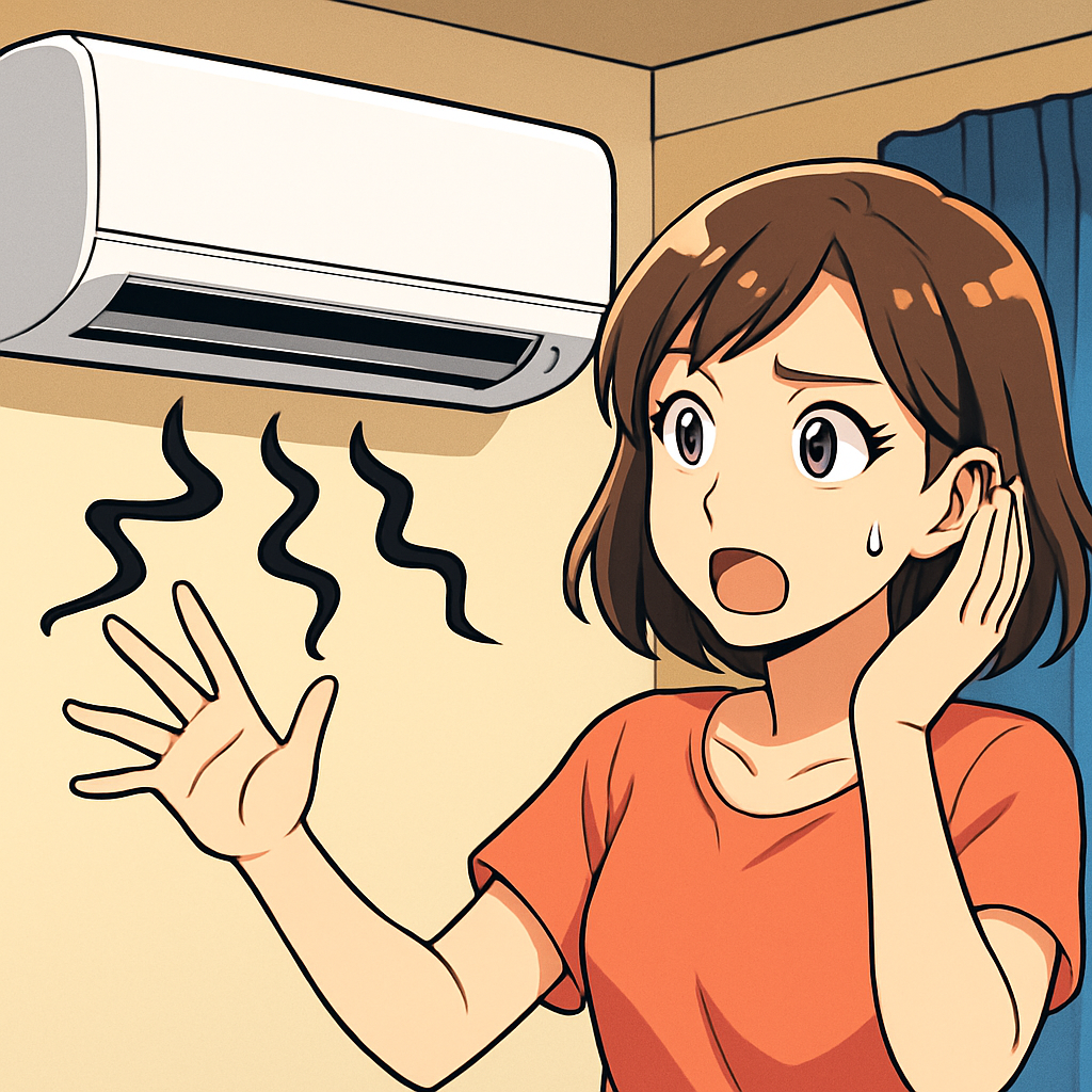エアコンのキュルキュル音は「掃除で直る場合」と「点検が必要な場合」があります