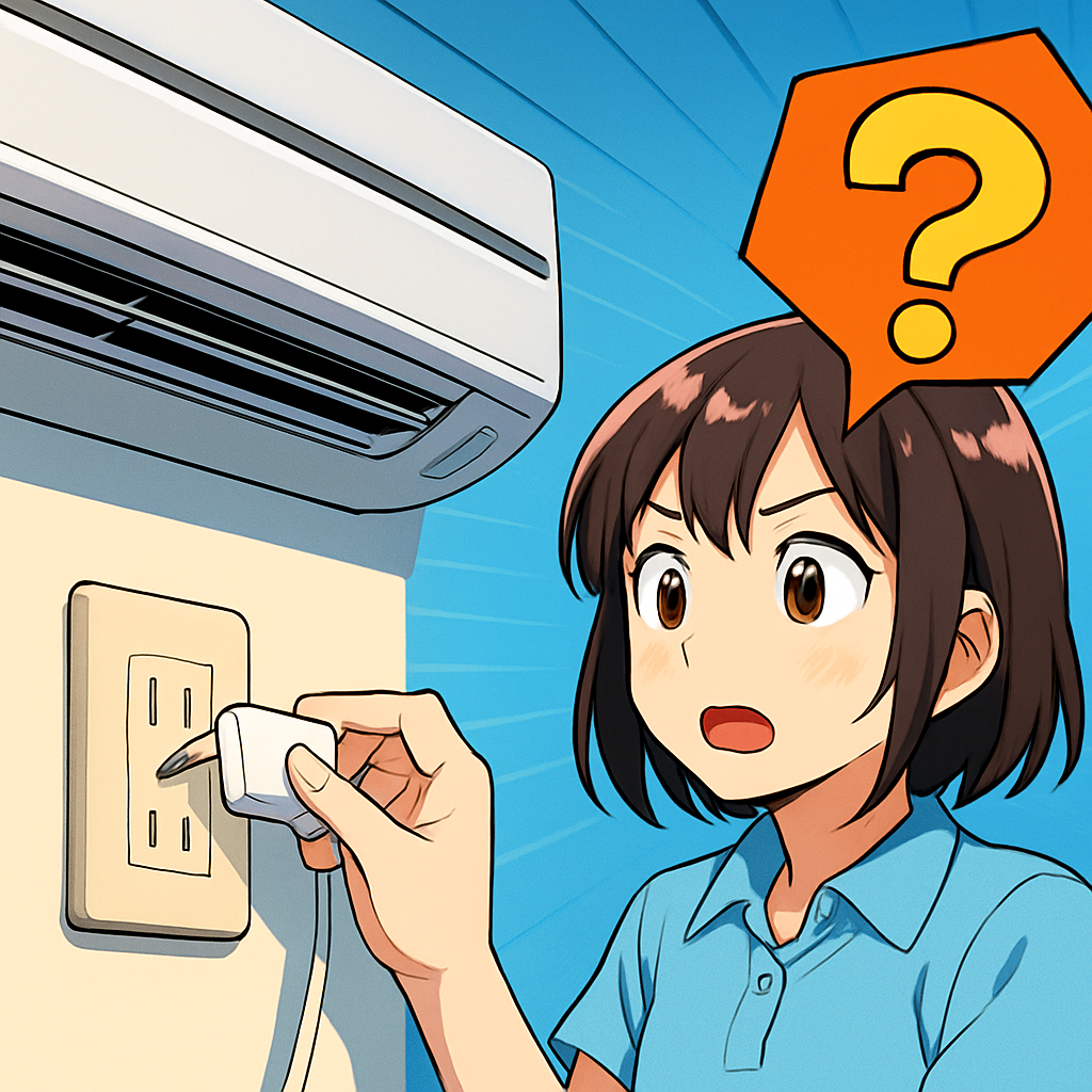 エアコンのコンセントは「長期不使用なら抜いてOK、こまめな抜き差しはNG」