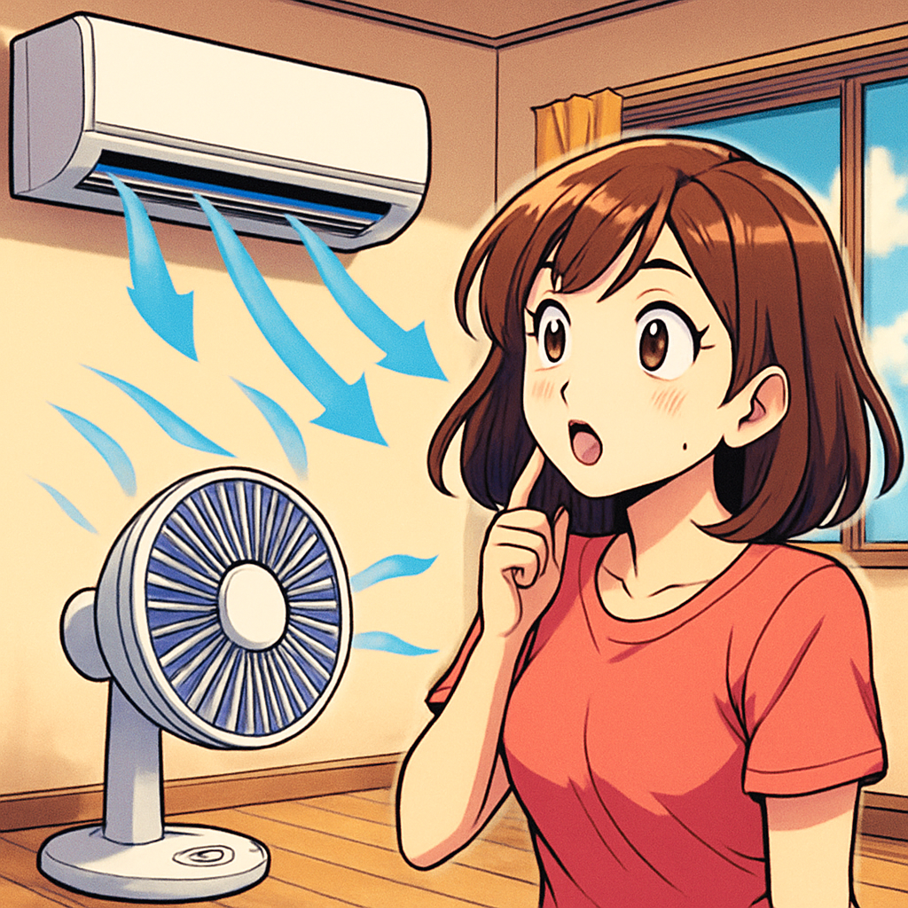 エアコン サーキュレーター 位置の最適解は「季節で変える」ことです！
