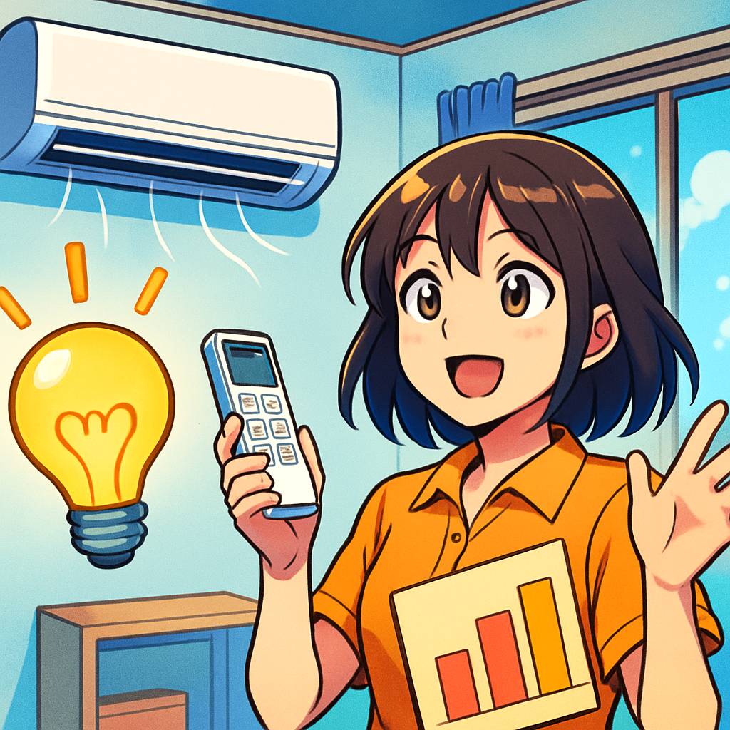 エアコンの消費電力は「幅がある」ので、年の合計（kWh）も見るのがコツ！