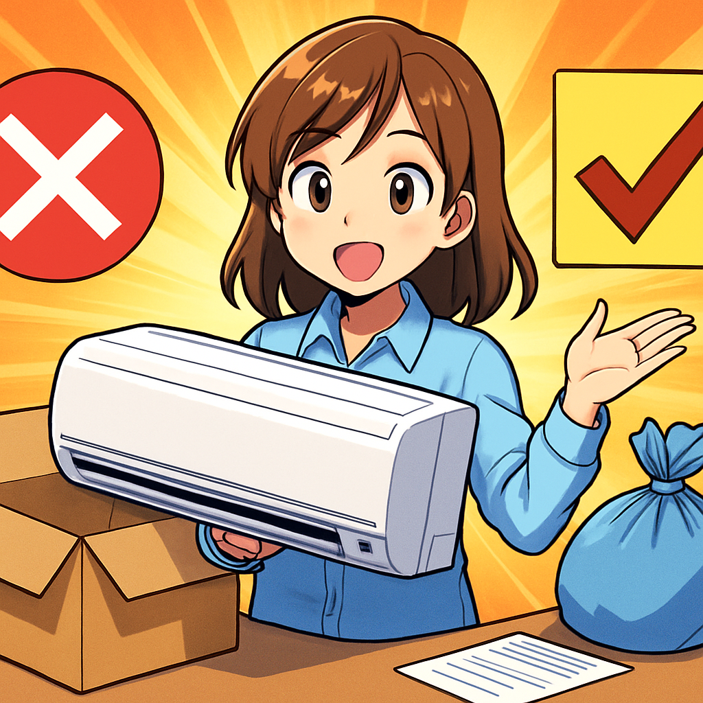 エアコンは「決まったルート」で処分すればOKです！