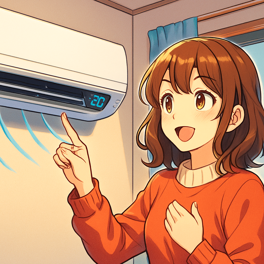 冬のエアコン設定温度は「20〜22℃」を起点に調整がいちばん現実的です!