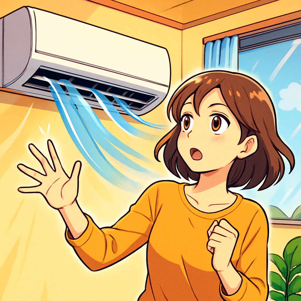 エアコン 直風防止は「風を避けつつ、空気を回す」が正解です!