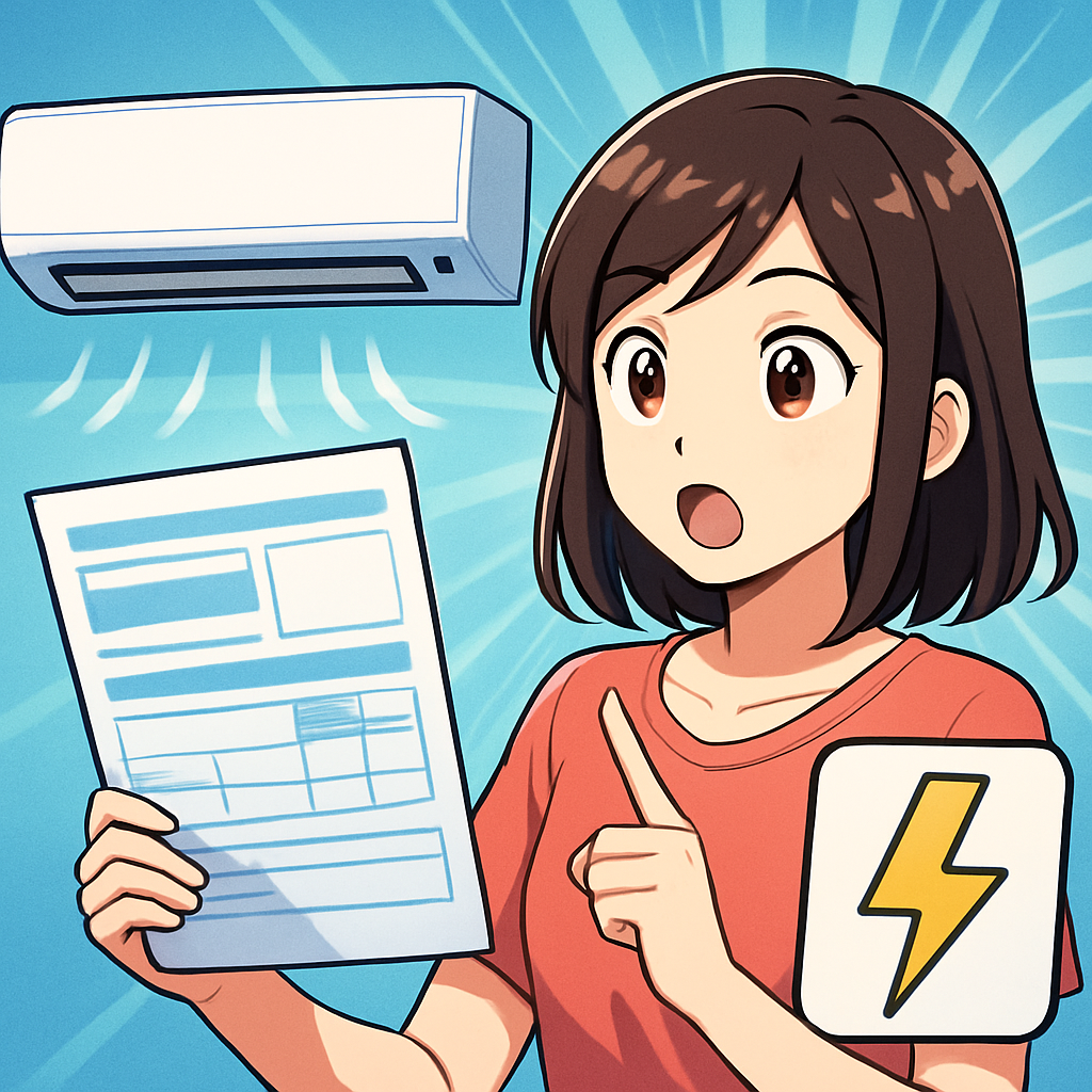 エアコンの定格消費電力は「標準条件での消費電力」です！