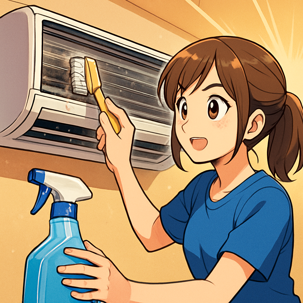 熱交換器掃除は「表面だけ」なら自分でも可能、奥はプロ推奨です！