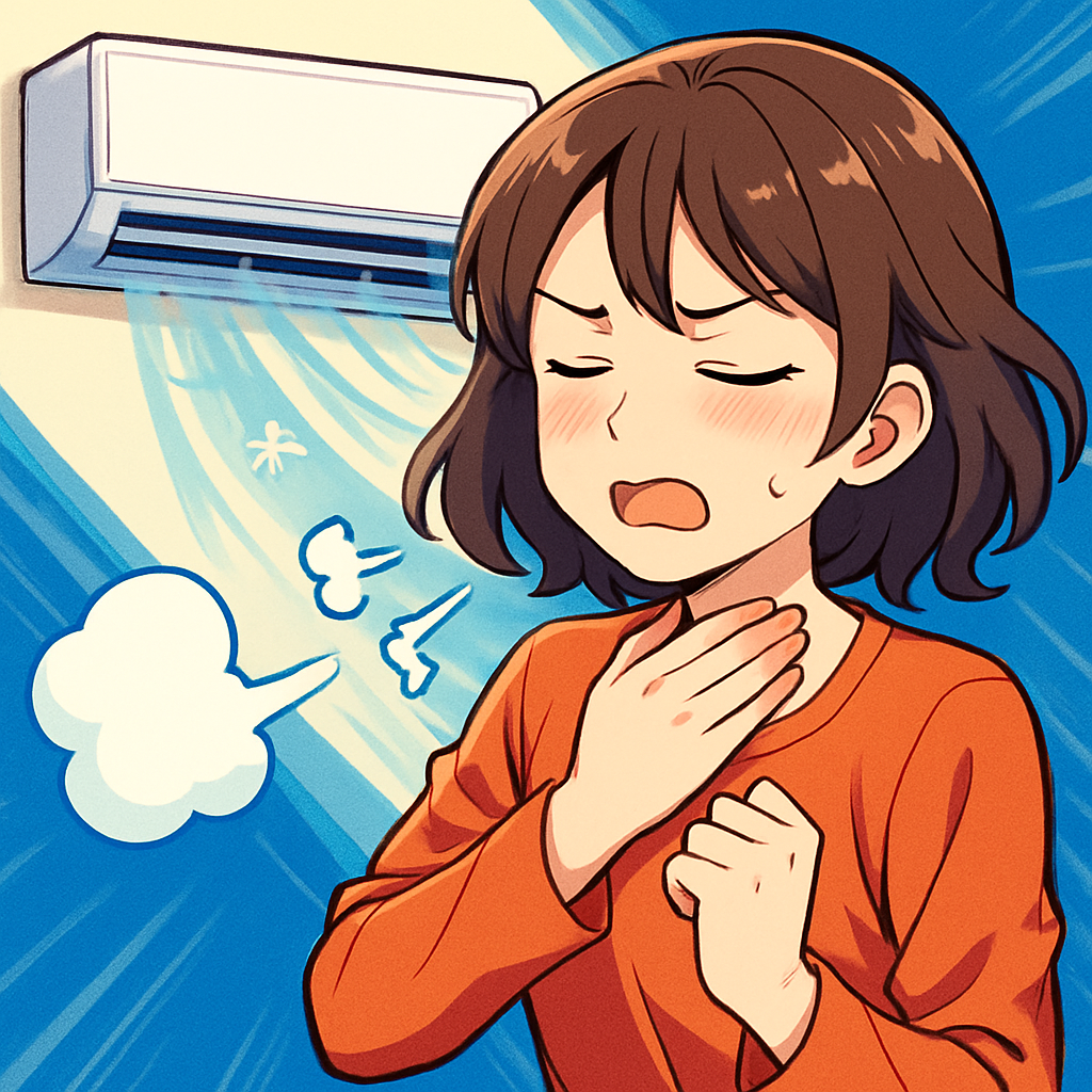 エアコンで喉が痛くなるのは「乾燥・冷え・汚れ」を整えるとラクになりやすいです