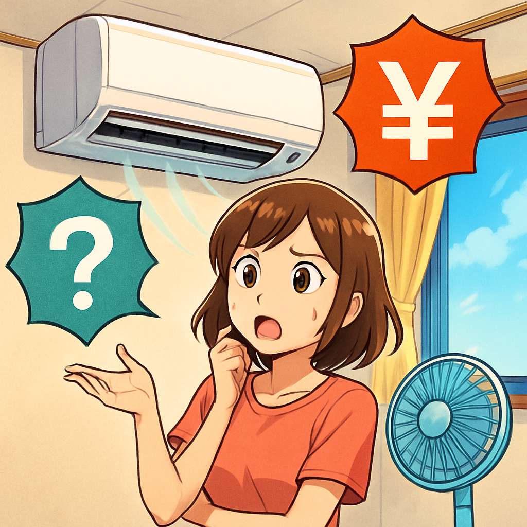 エアコンの除湿は「弱冷房除湿なら安い」「再熱除湿は高い」ことが多いです!