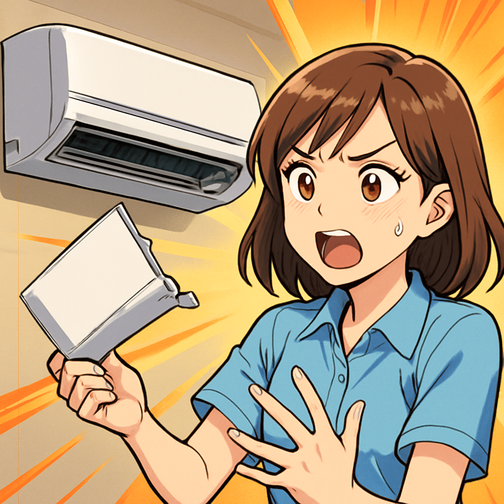 エアコン 前面パネル 爪 折れたときは「応急→補修→交換」で考えるとラクです!