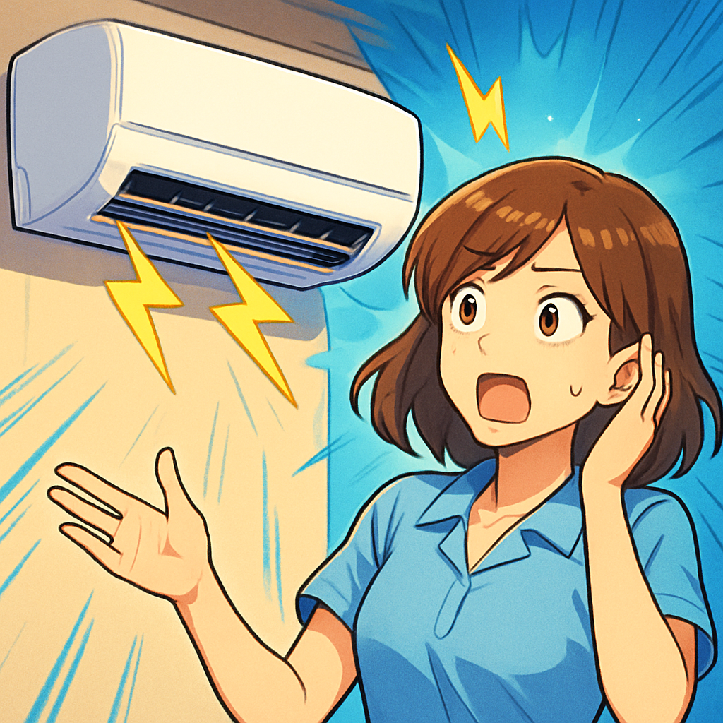 エアコンのパキパキ音は「正常音」が多いです！