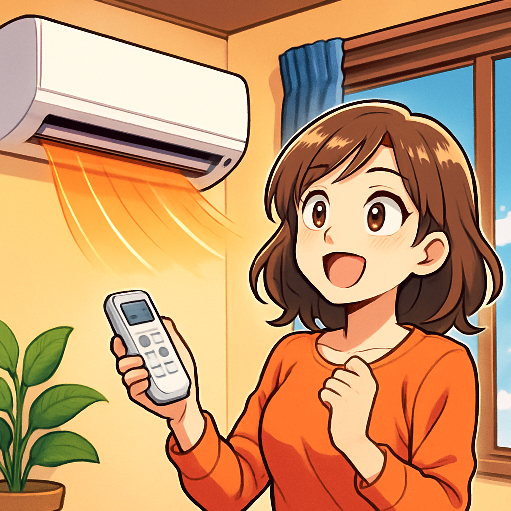 エアコン暖房の電気代は1時間あたり15〜25円が目安です!